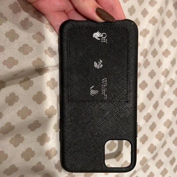 Off-White iphone 11 plus case with card holder